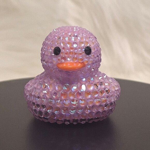 Light Lavender Rubber Duck, Bling, Bedazzle, Jeep, Unique, Affordable Gift - Picture 4 of 8